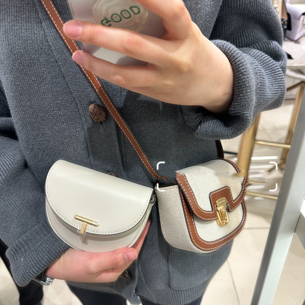 joygryson迷你马鞍包2023新款 最最新款 超级可爱的的新款mini马鞍包!