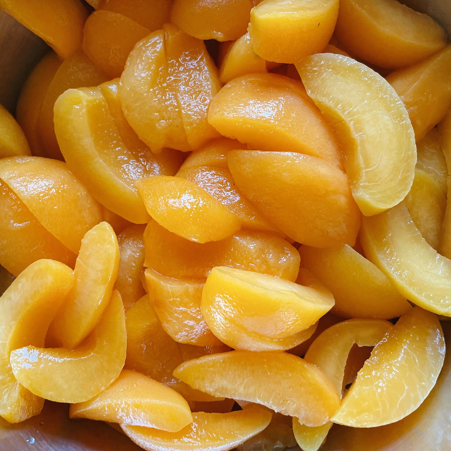 自制冻黄桃罐头