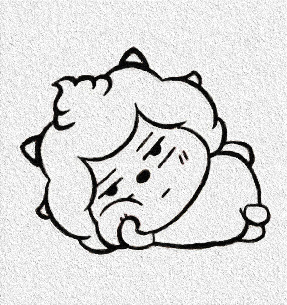 懒羊羊简笔画附教程 懒羊羊简笔画附教程