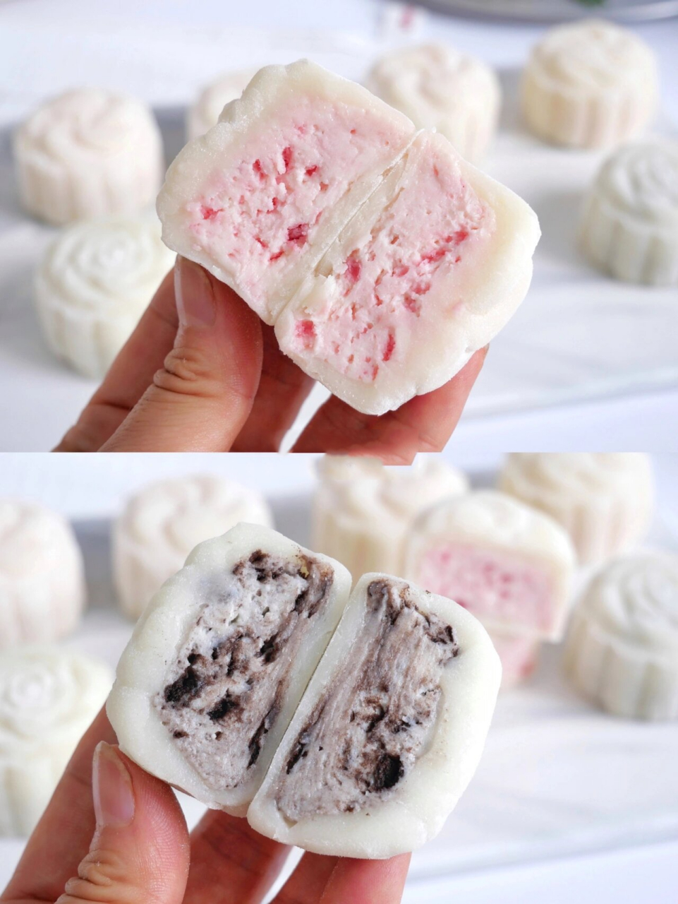 免烤75冰淇淋口感75奥利奥乳酪冰皮月饼75超简单 91软糯香甜