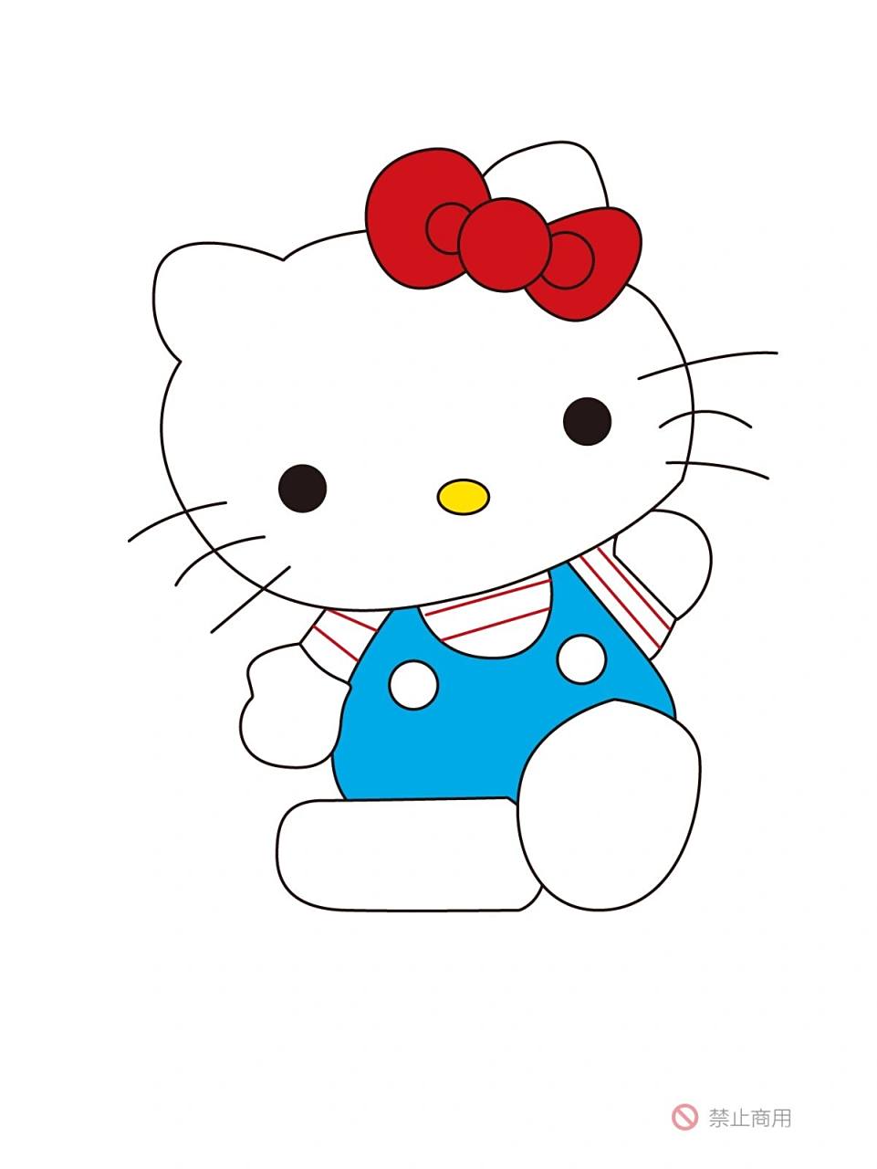 hellokitty 凯蒂猫简笔画教程来啦!