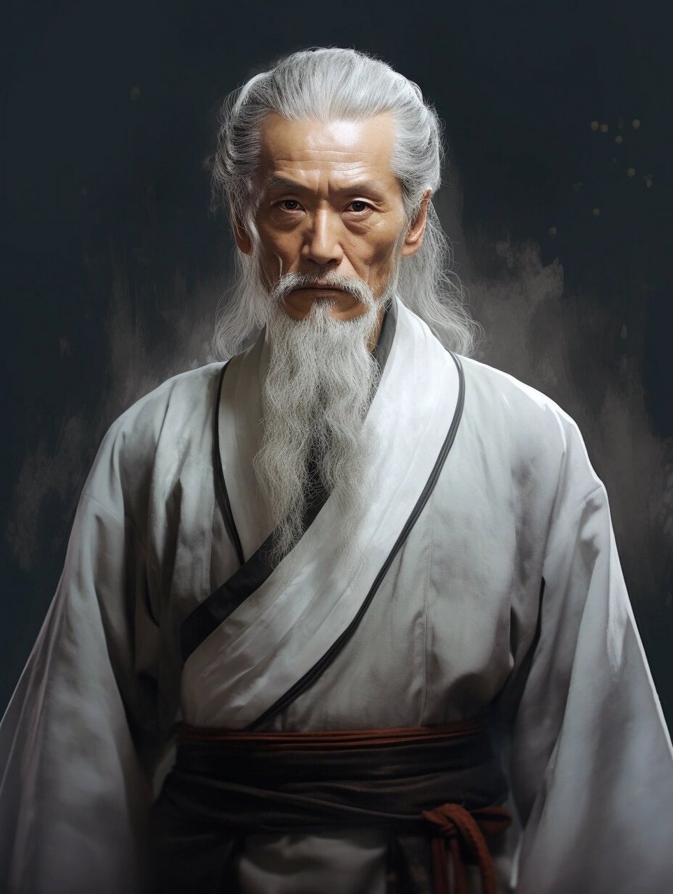 ai绘画|古装老人肖像画
