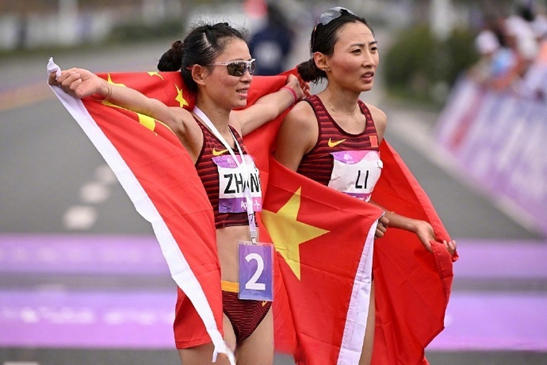 张德顺女子马拉松亚军#【骄傲,祝贺!