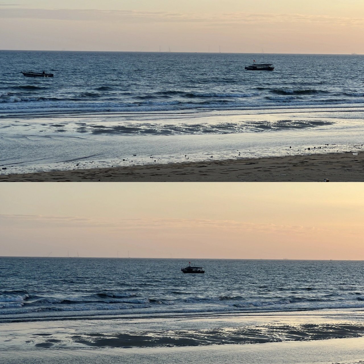 防城港最美海滩-白沙湾 17:40分到达白沙湾 日落最浓烈的时候 怎么拍