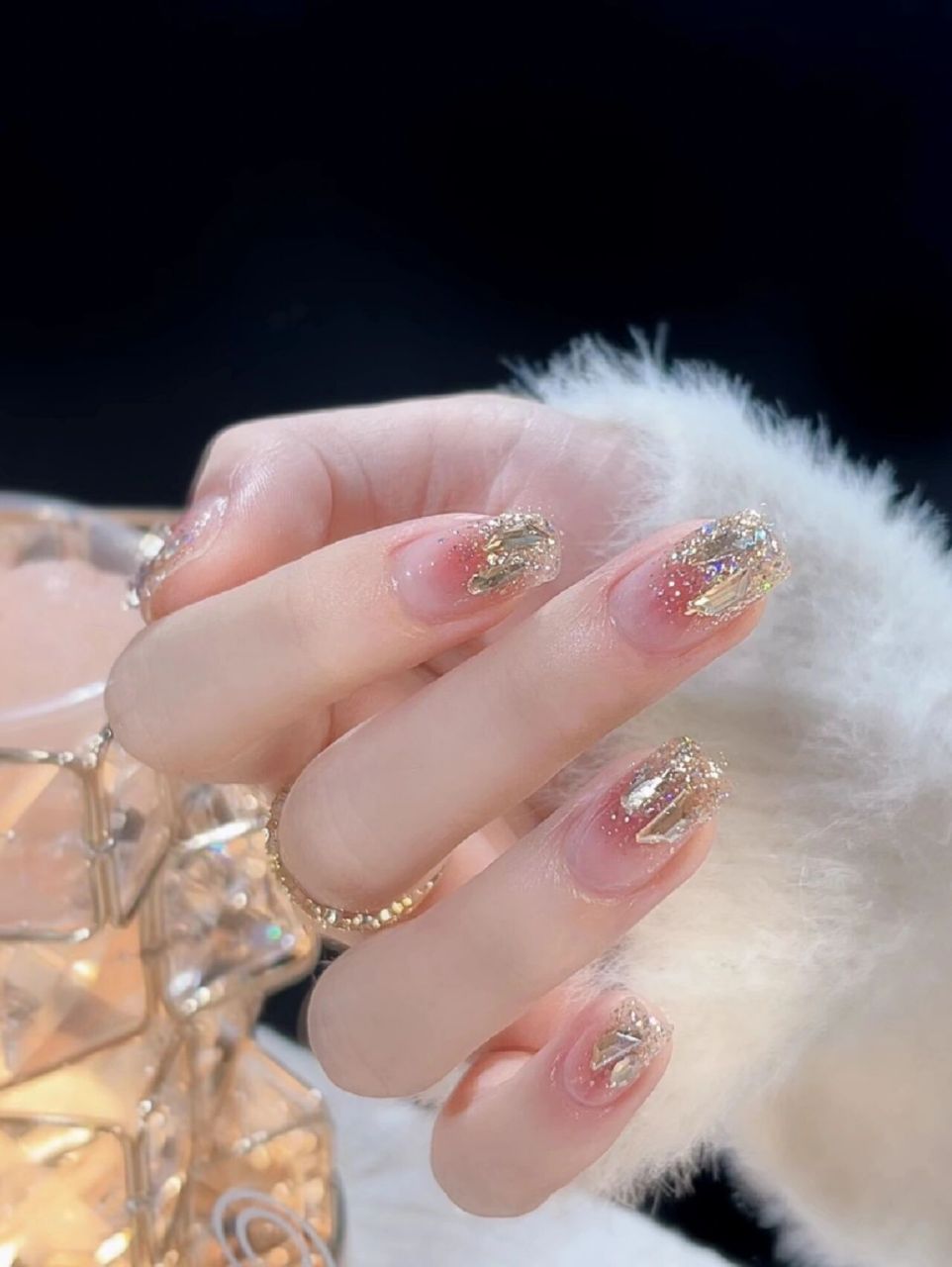 2023年新款美甲裸色法式百搭款