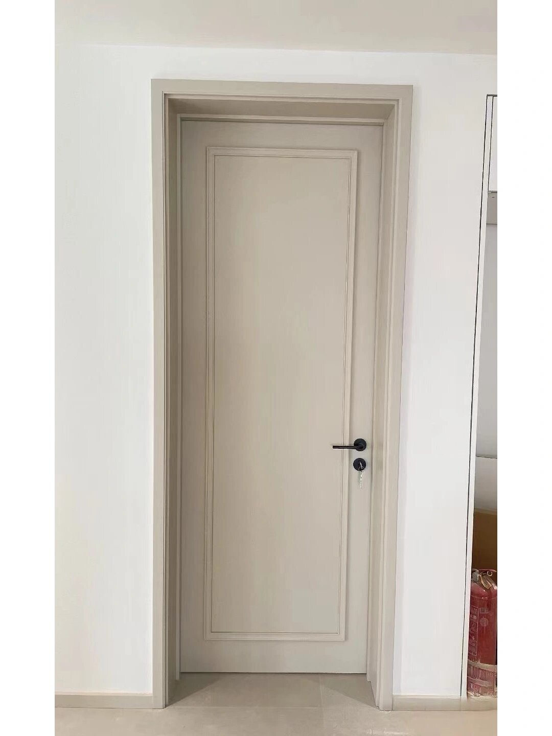 梦天木门6p81晨沐白 这个颜色很少推荐给客户 但是实际装出来质感也是