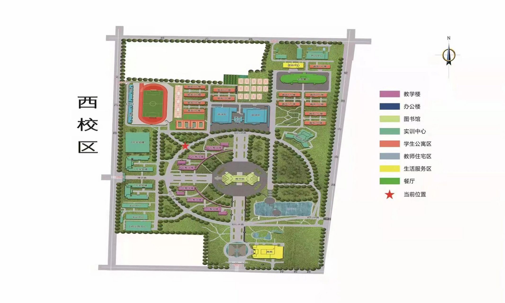 河南工程学院地图手绘图片