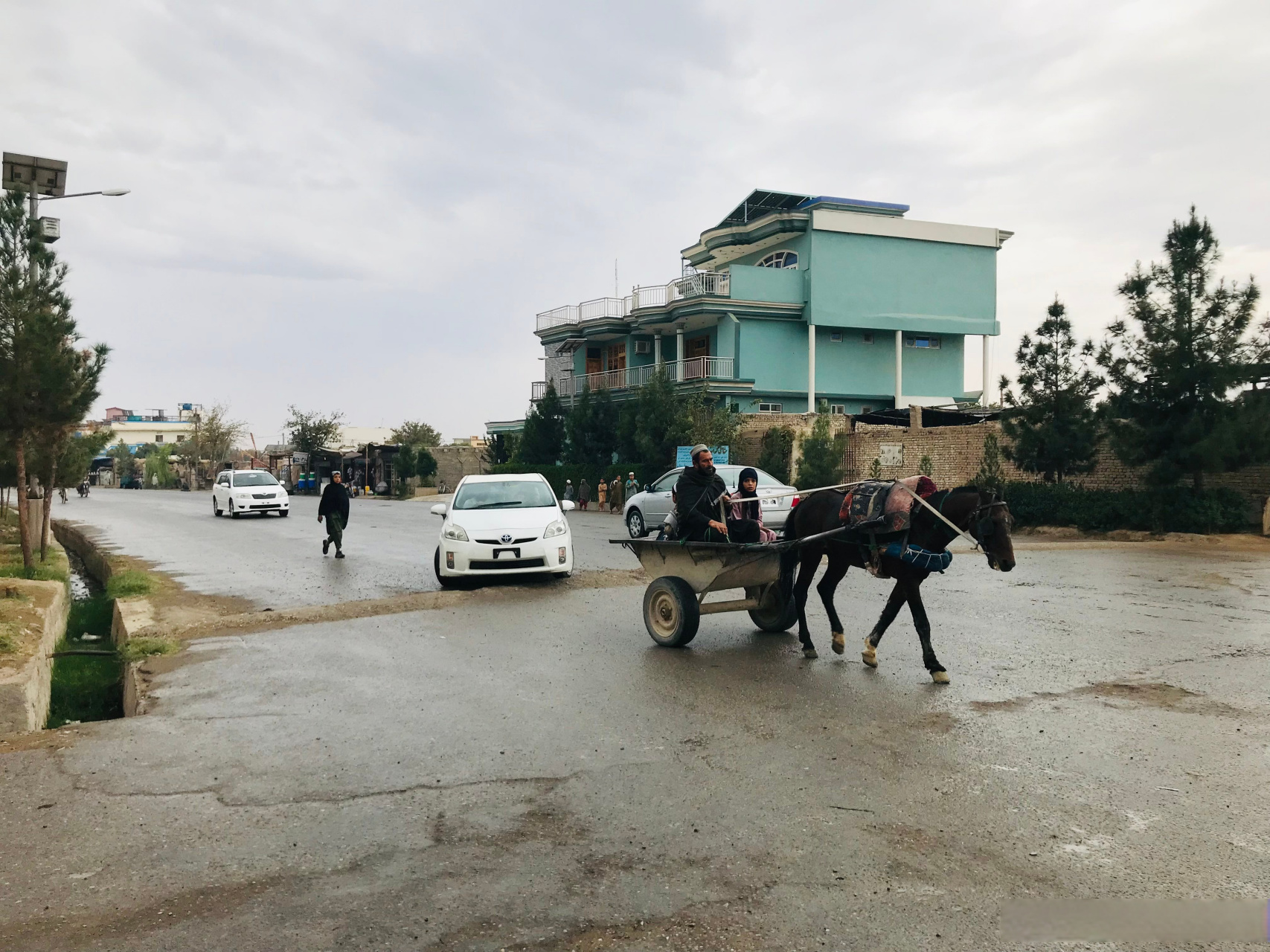 阿富汗南部城市坎大哈街景实拍.