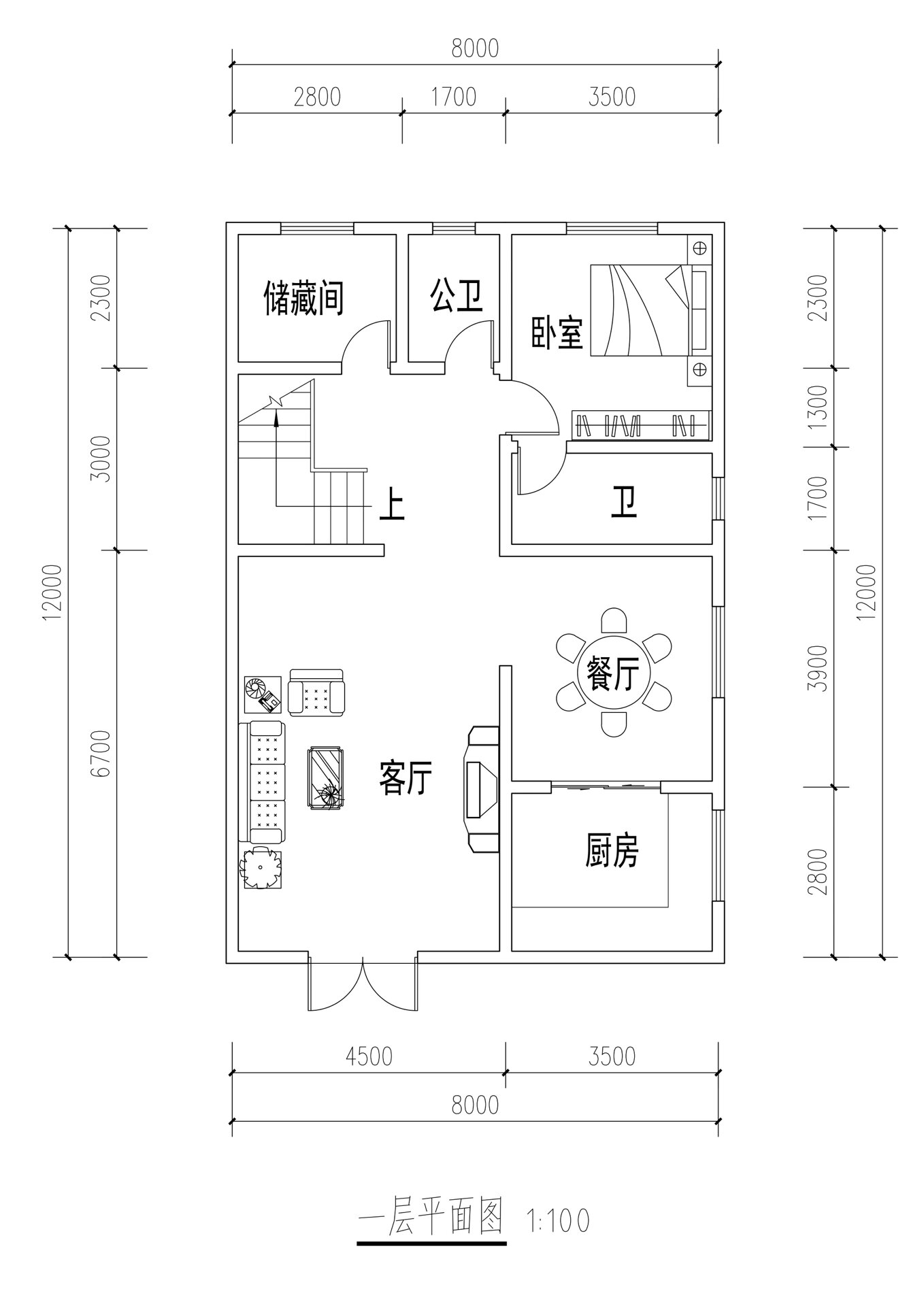 农村自建房建筑设计8米701512米