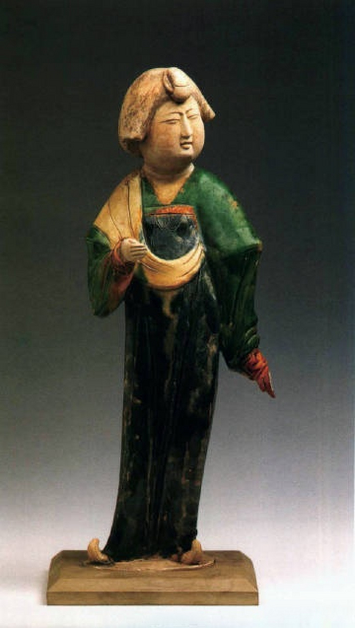 文化西安# 三彩女俑 唐 高45.