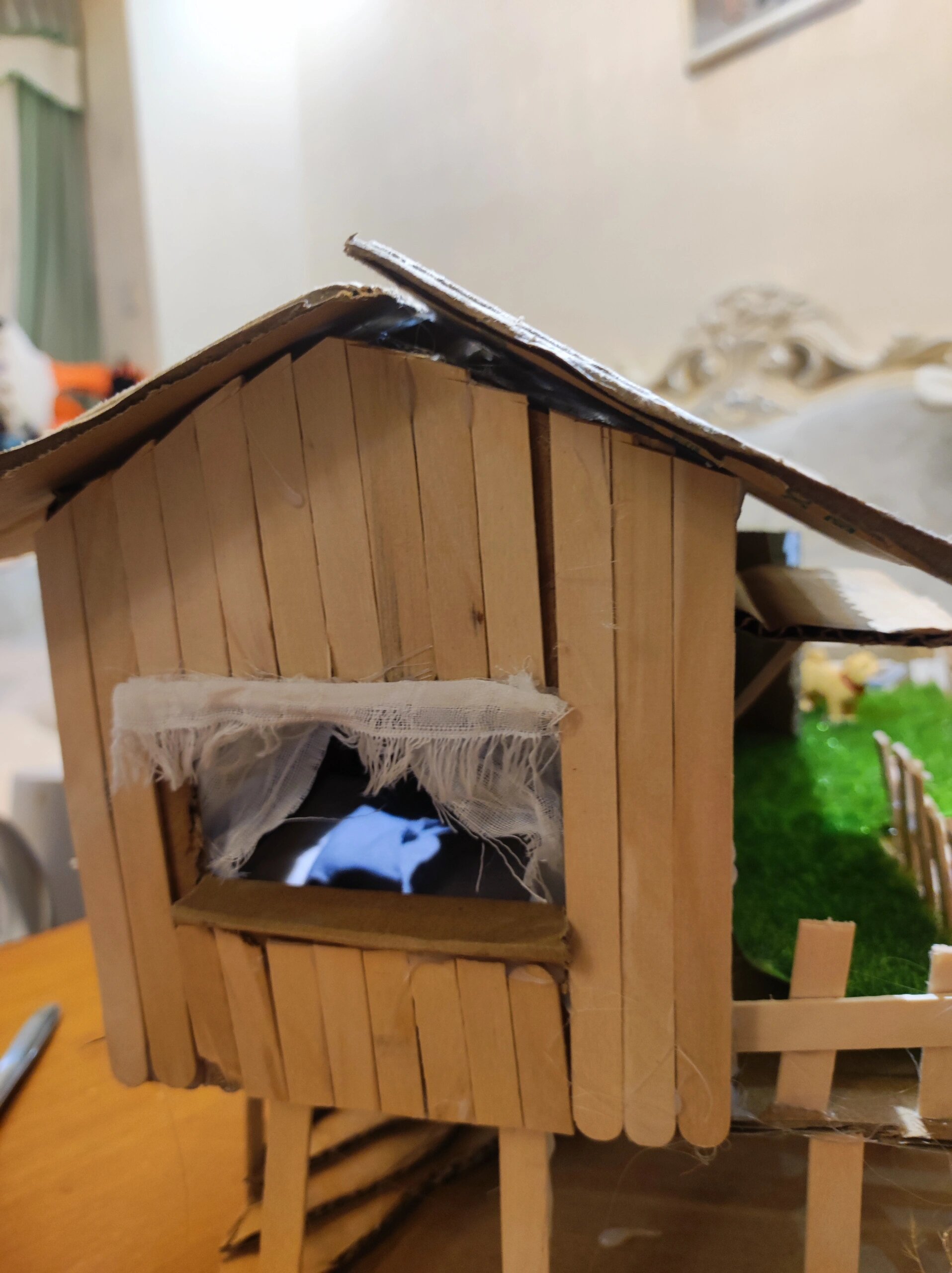 干栏式房屋建筑手工制作