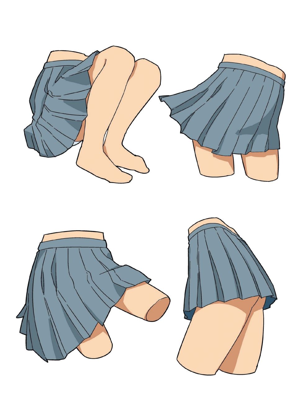 今天带来的是动漫百褶裙的画法,超详细的百褶裙绘画教程,简直太好看
