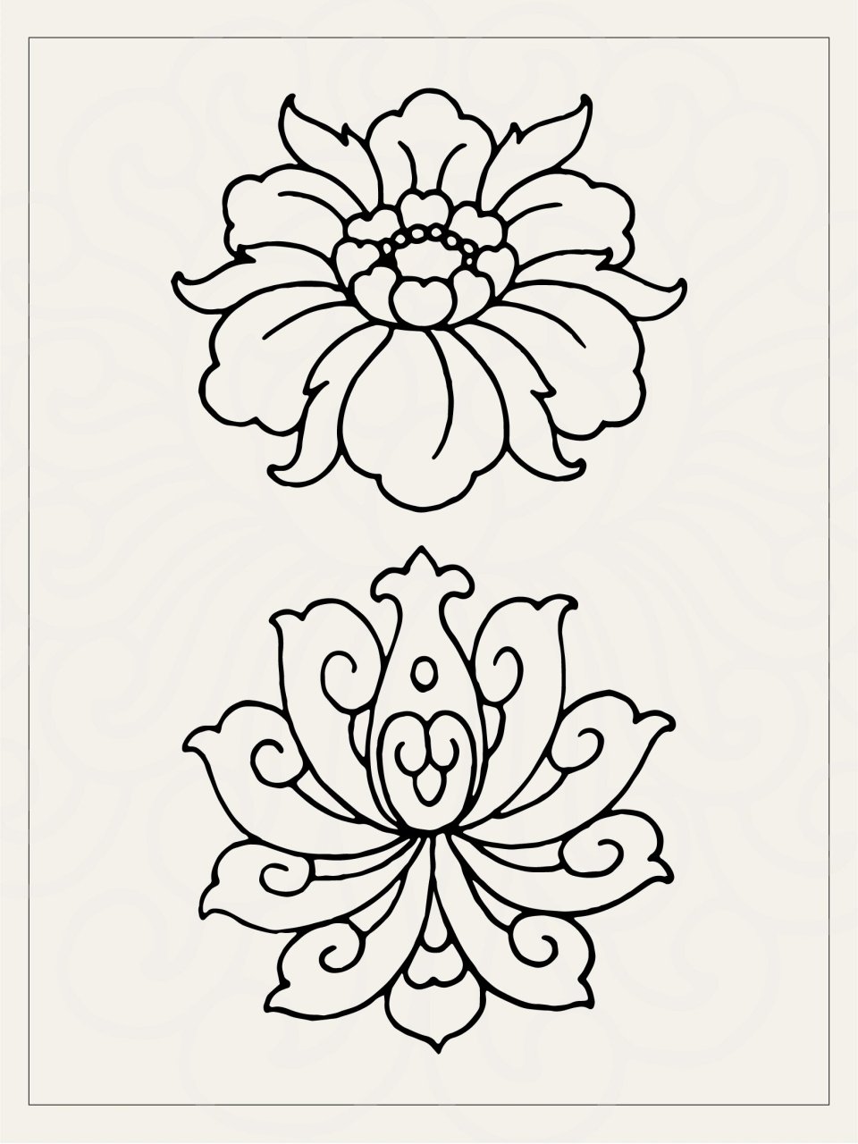 宝相花纹样|一花千面94盛放266 宝相花又称宝仙花,宝莲花,汉族