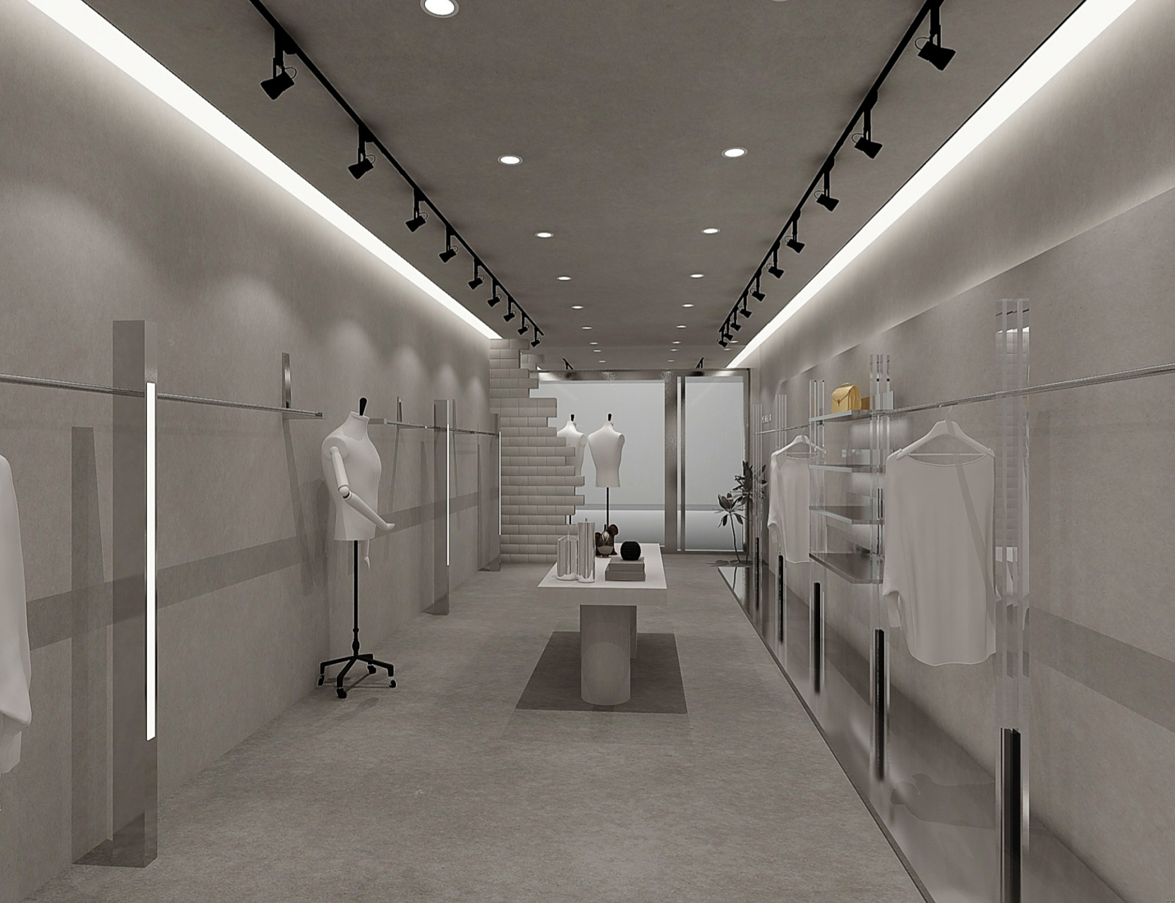 男装店装修设计案例分享 服装店装修设计效果图 ——思创设计