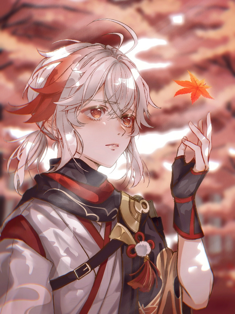 同人图系列——枫原万叶 来,欢迎9399一下这位,新晋男神角儿,万叶