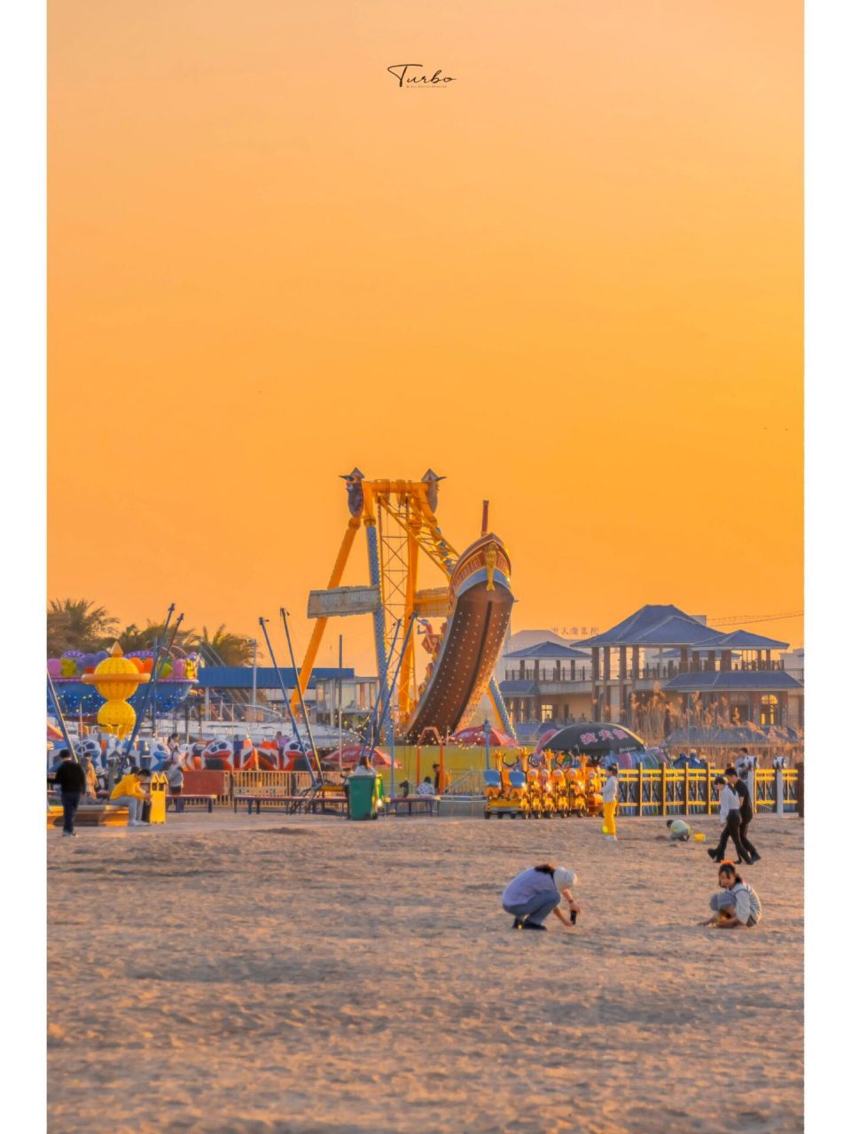 九江初夏的海边游乐场6015真的会被浪漫哭 大家好!