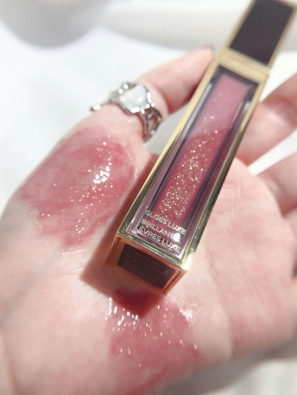 冬季清冷系7615芋泥金闪 tf新品唇蜜23 [费解][费解][费解]水光