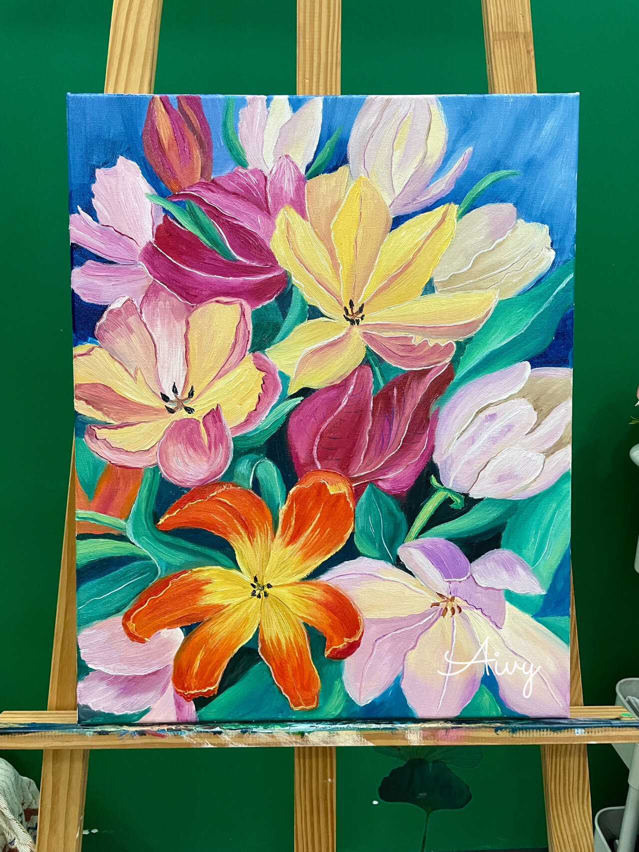 11装饰画《繁花似锦》 有步骤