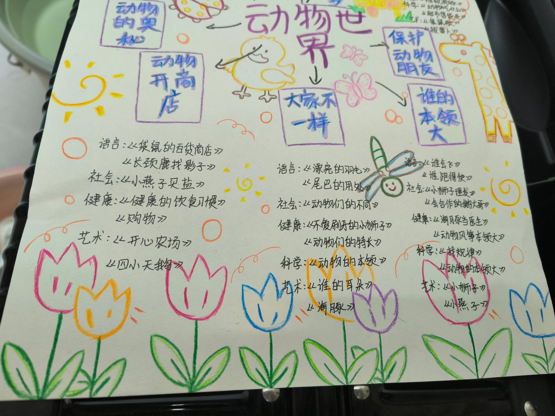 主题网络图动物世界 动物世界主题网络图