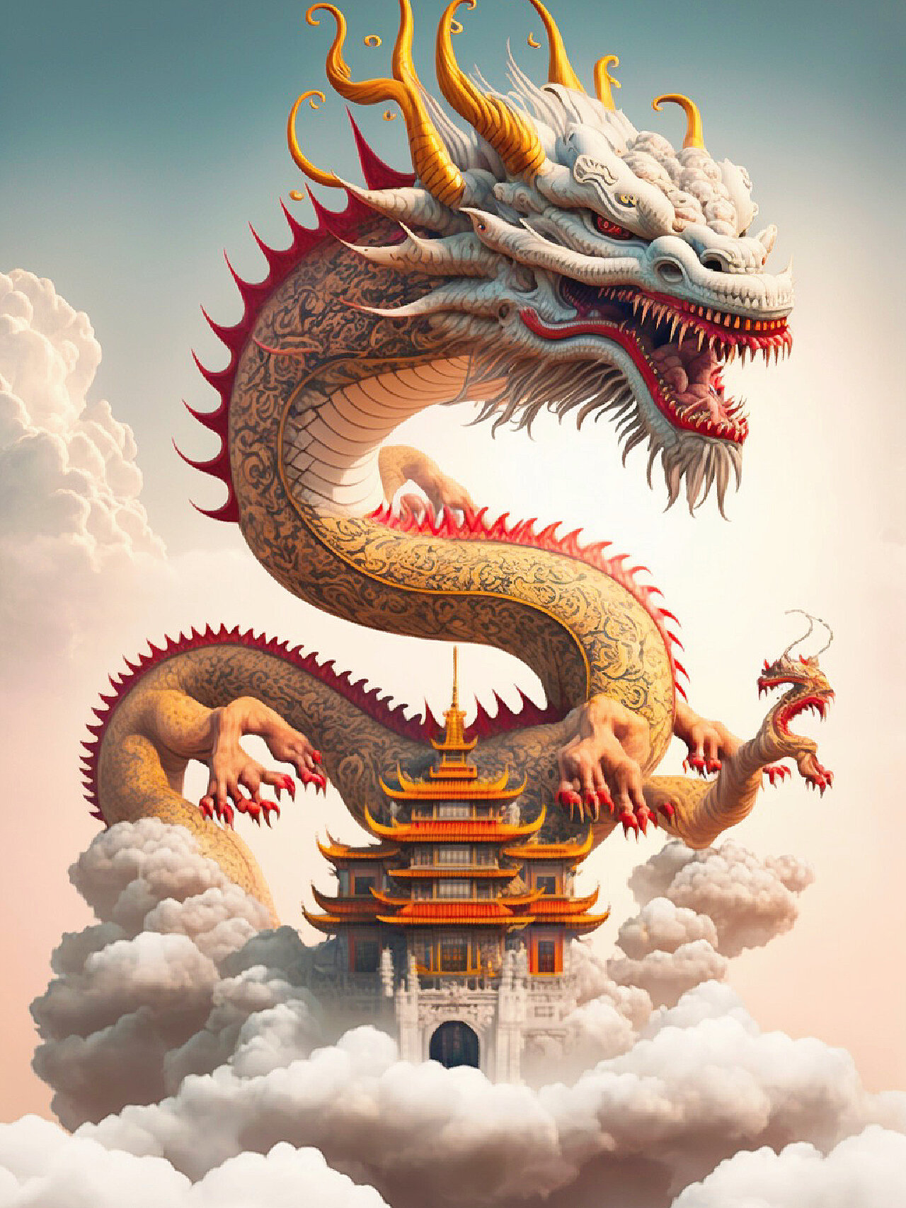 祥瑞神兽系列之神龙抬头!