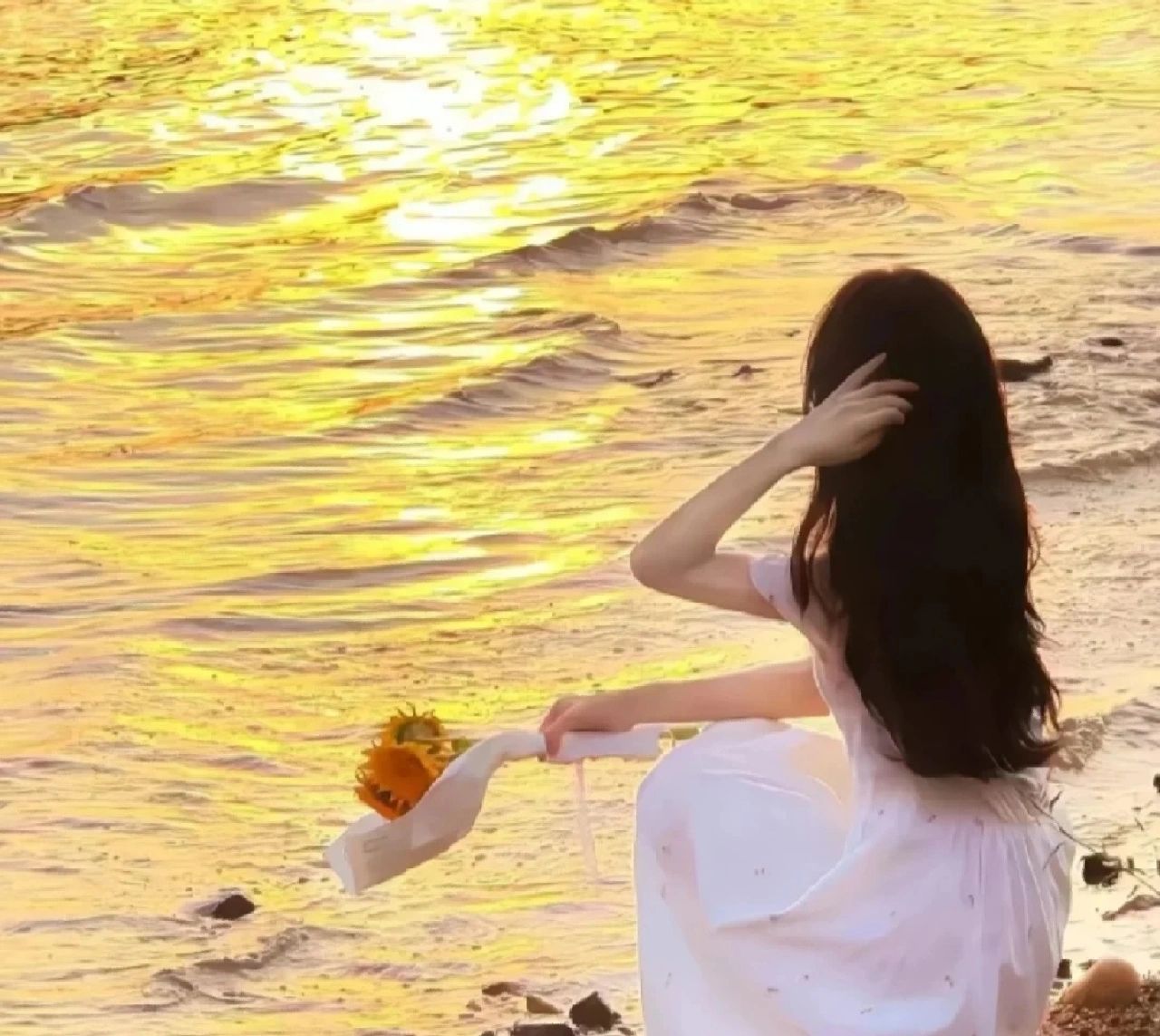 落日头像女生头像