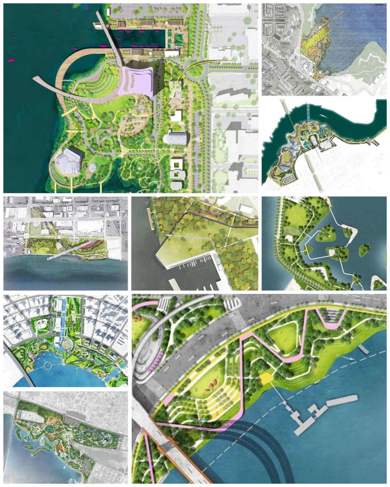 这些案例可以承包你一年的滨水景观设计