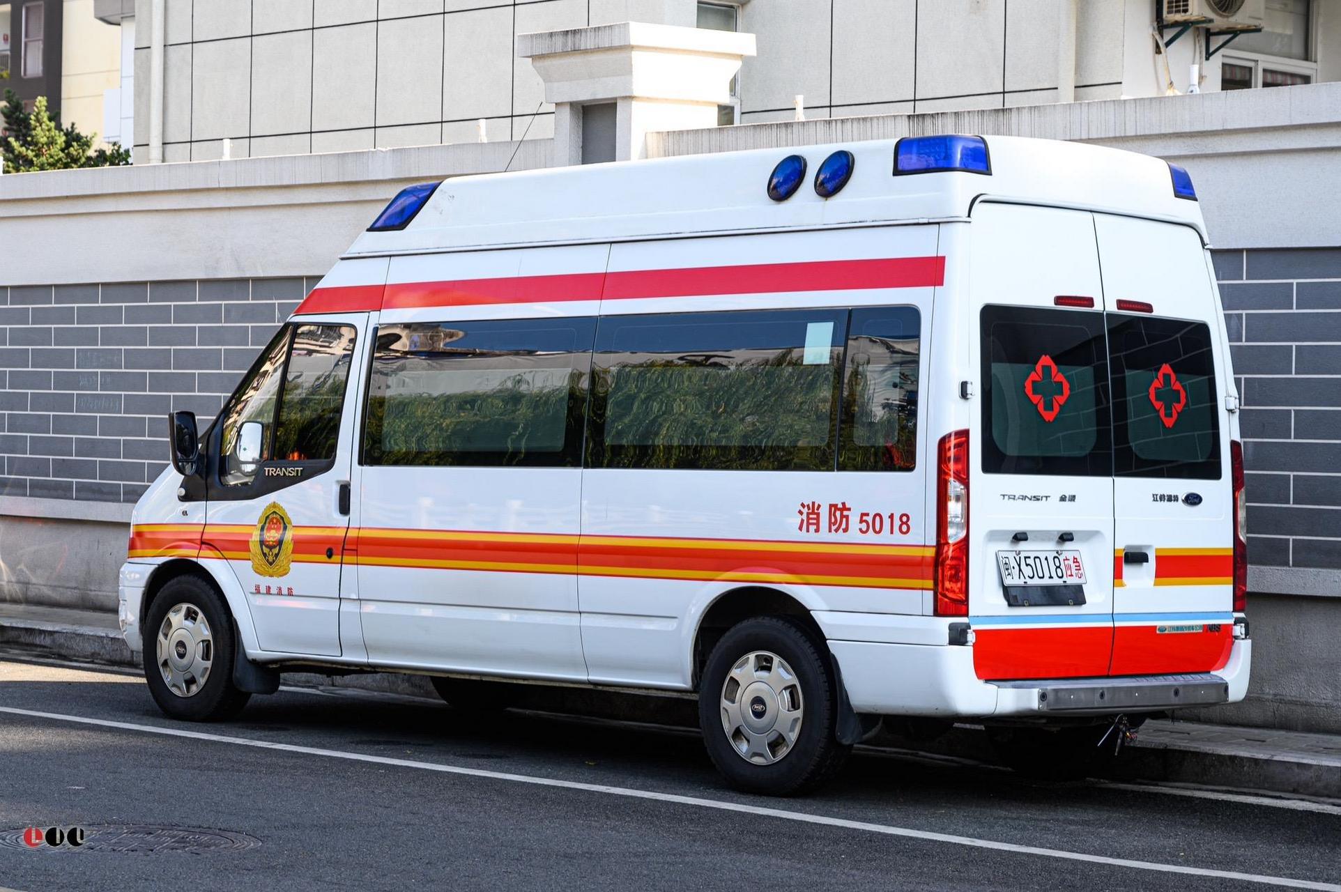 福建消防,江铃福特消防救护车.你们见过消防救护车吗