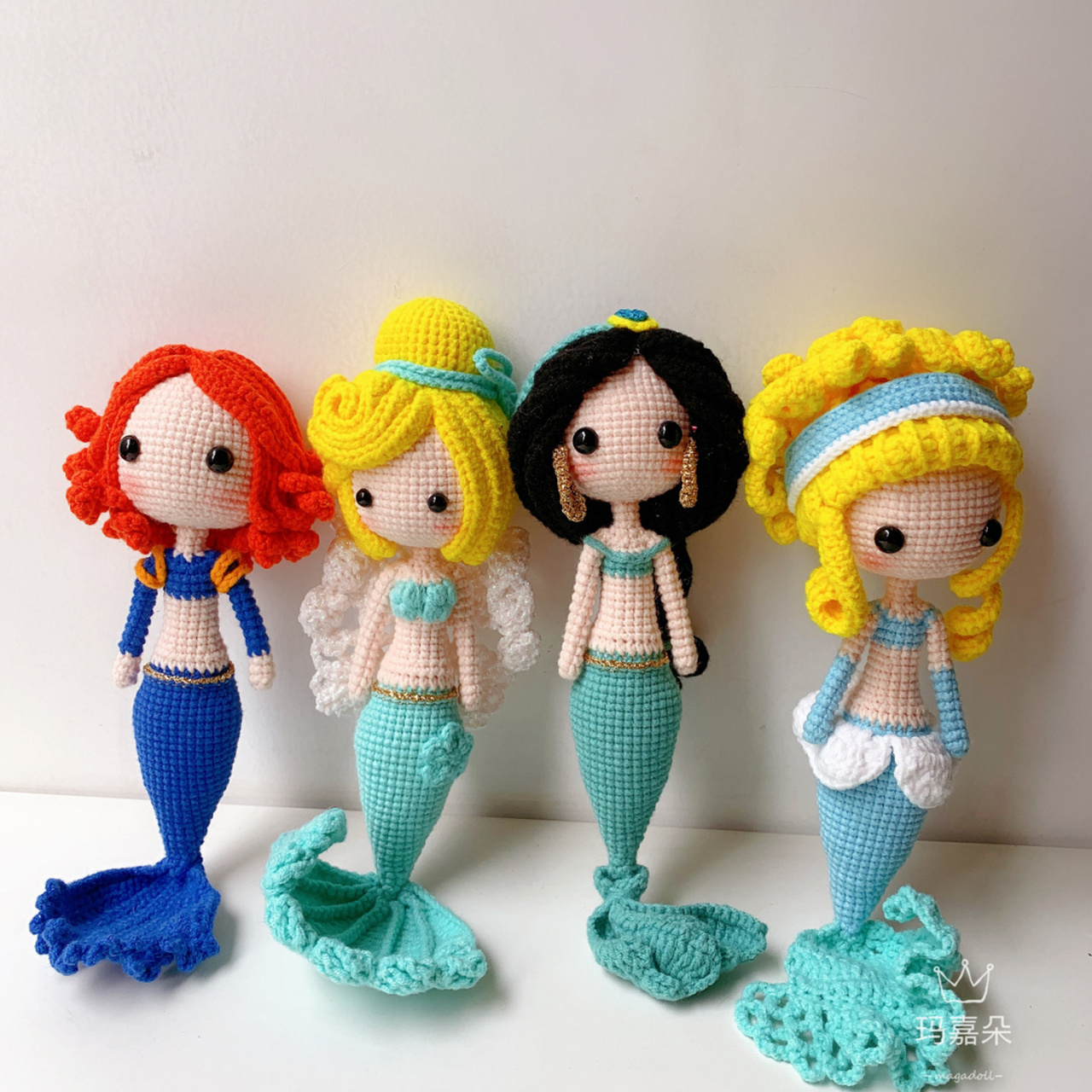 手工钩针玩偶-迪斯尼公主美人鱼造型