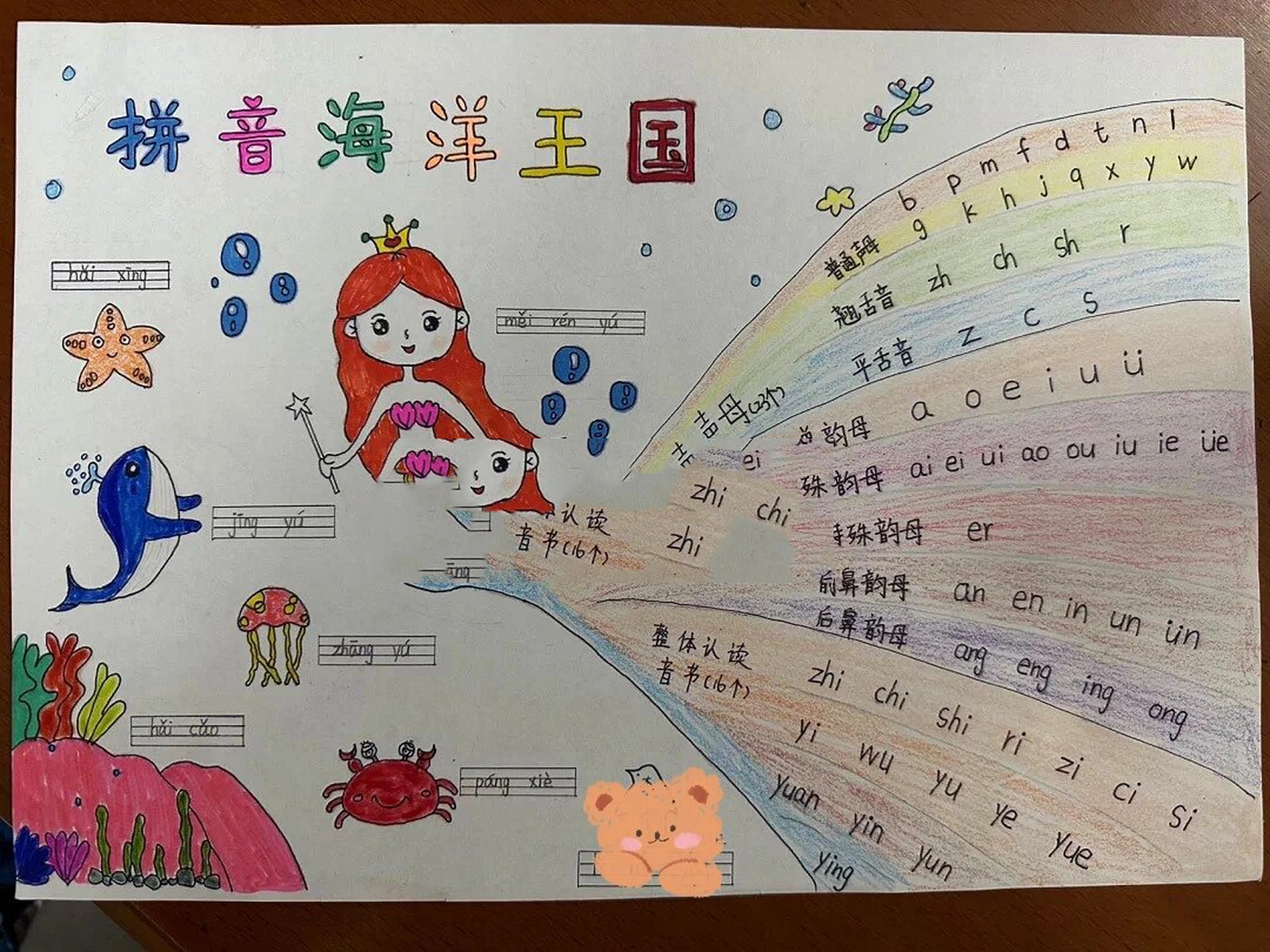 一年级拼音手抄报7815 每次我们都是认真的完成任务73