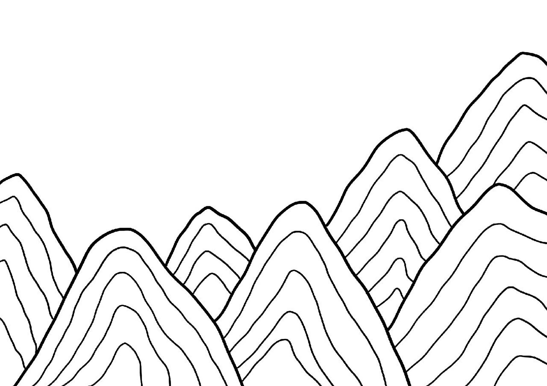 上色可用油画棒,水彩笔等. 	 持续分享简单好画的儿童画