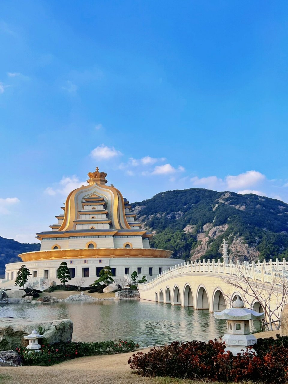 走进来的一瞬间 感觉已被超度…00观音法界 最近打卡了浙江舟山观音