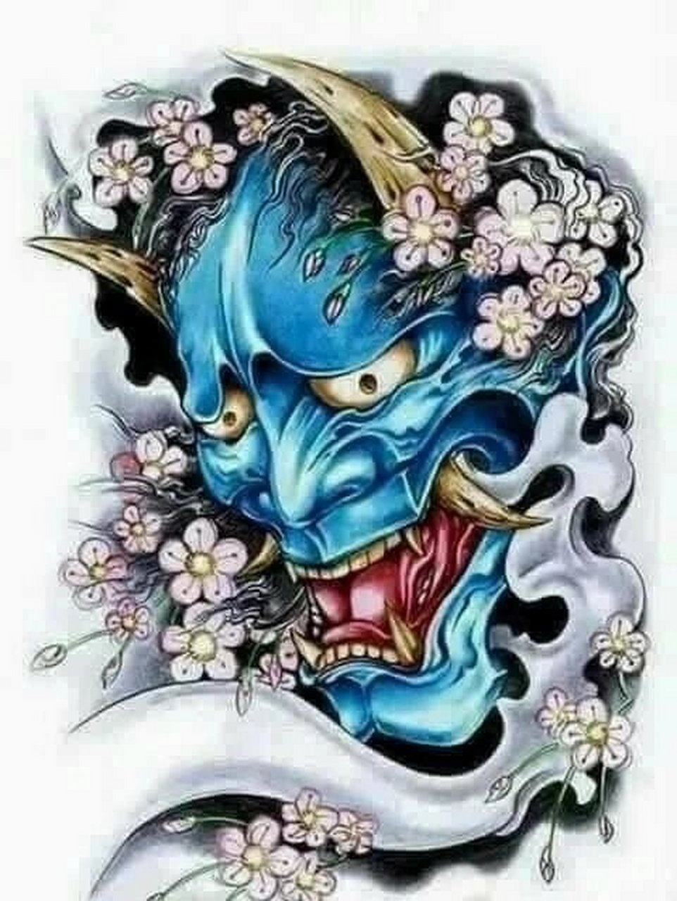 纹身里的"般若"是一个女鬼的面部图案,代表了女性的"嫉妒"和怨恨.