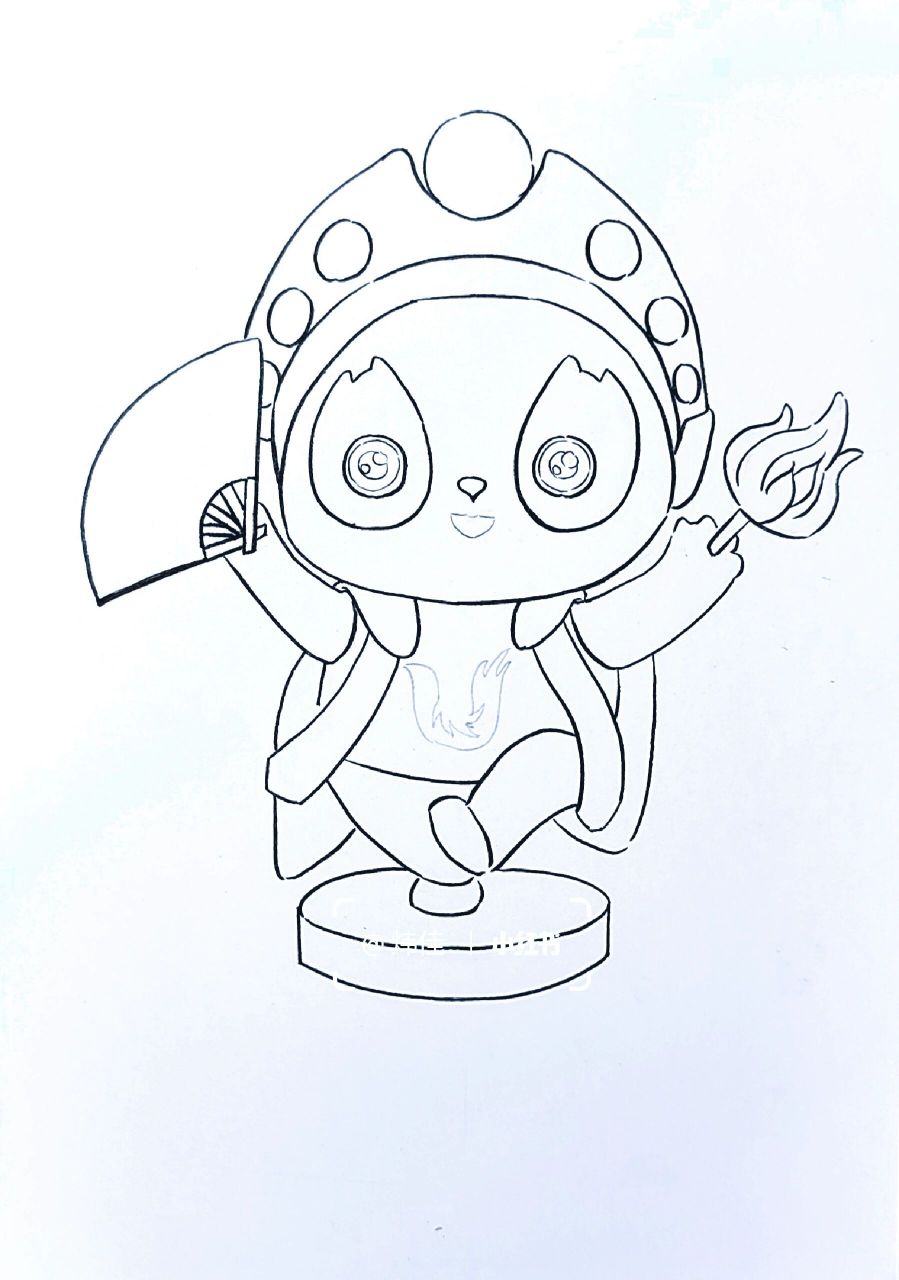 马克笔手绘-大运会顶流"蓉宝"