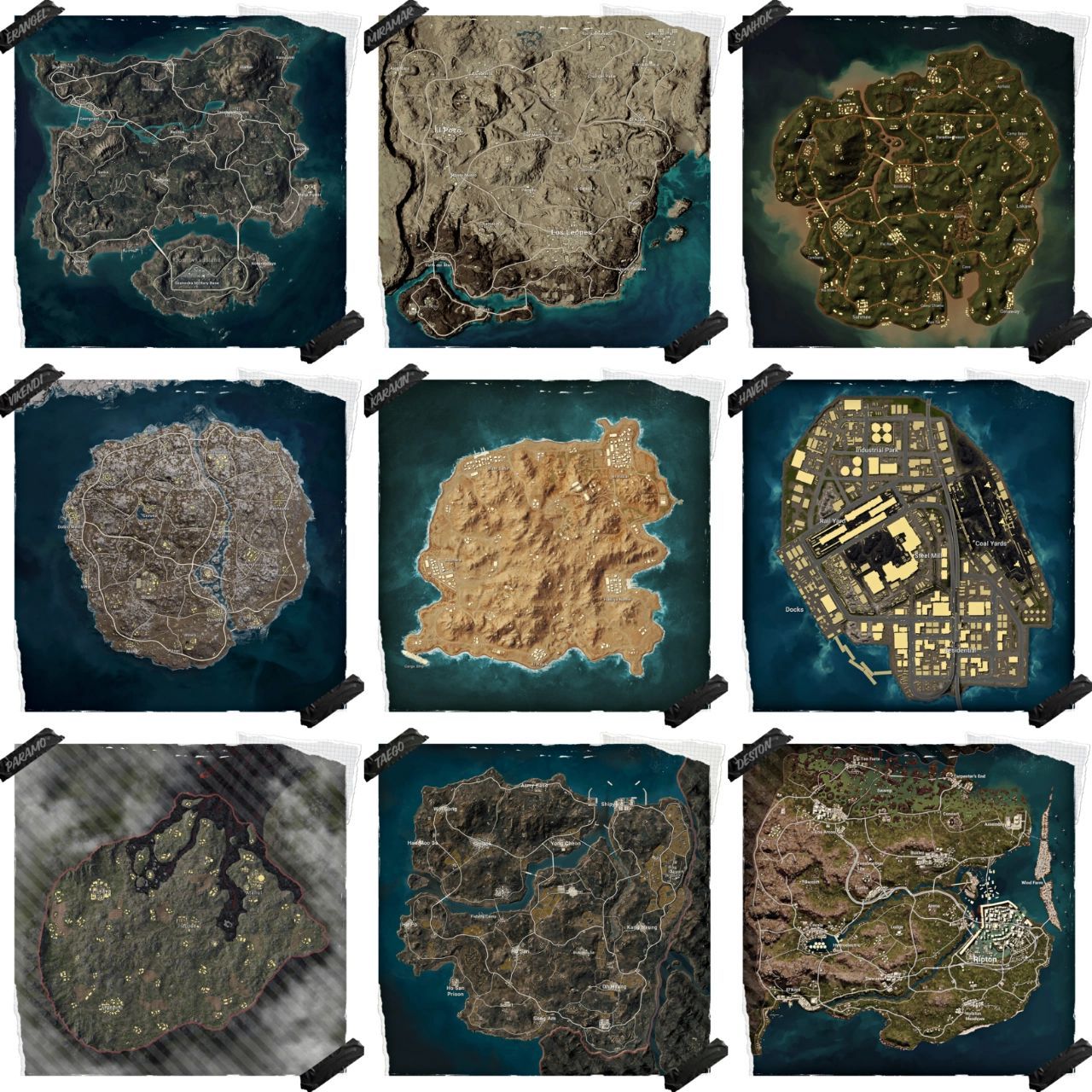 绝地求生端游地图9张 和平暖暖才7张