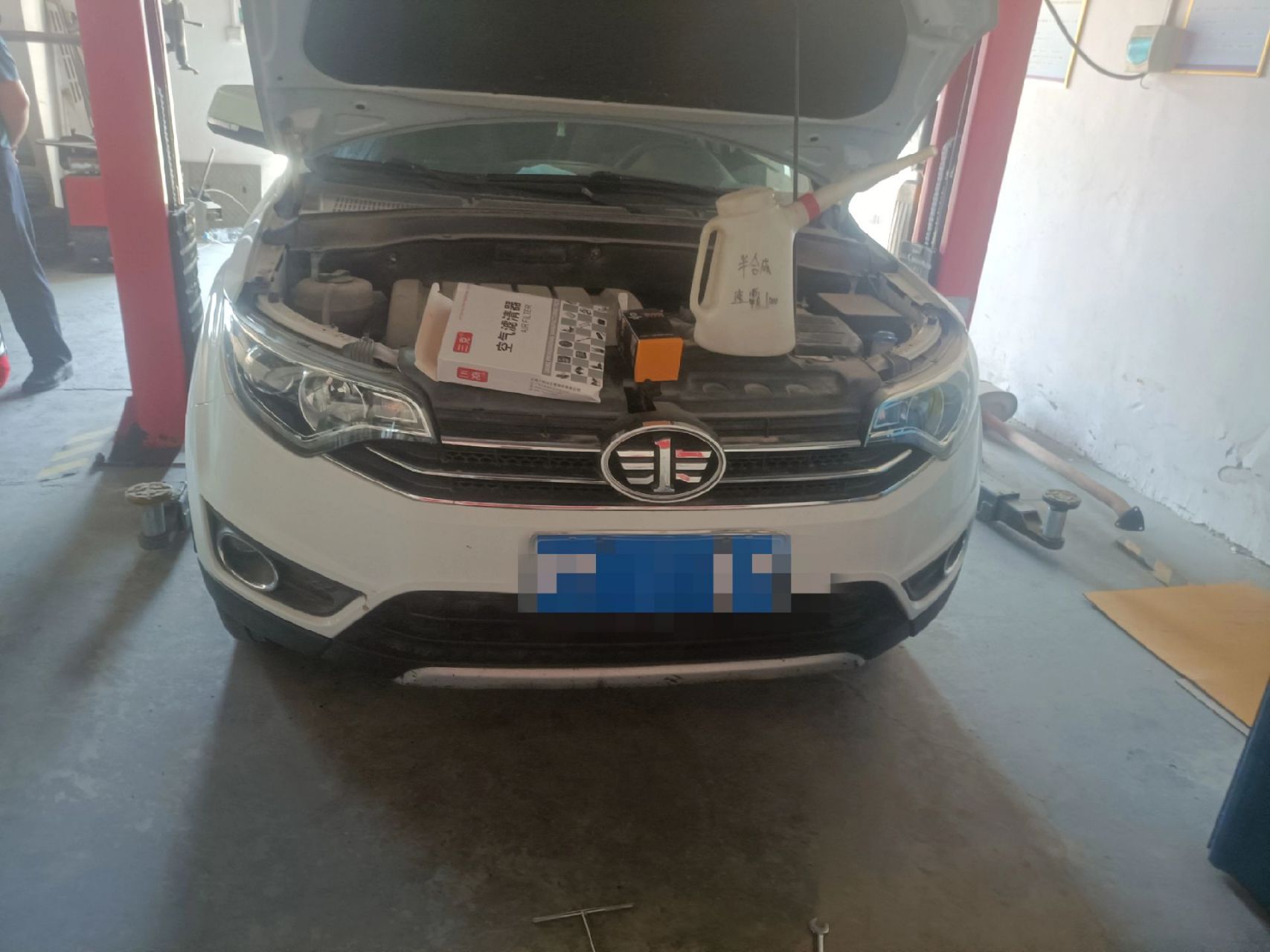 森雅r7日常保养 更换美孚半合成机油188套餐