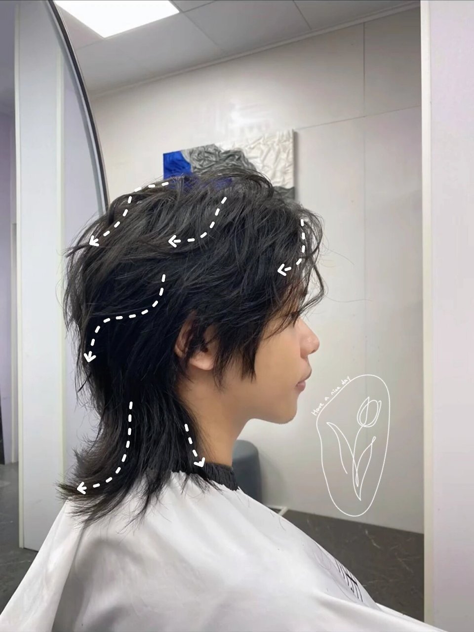 男生日系狼尾鲻鱼头!换季必换发型痞帅系列! ?这个不叫羊毛卷哦~ ?