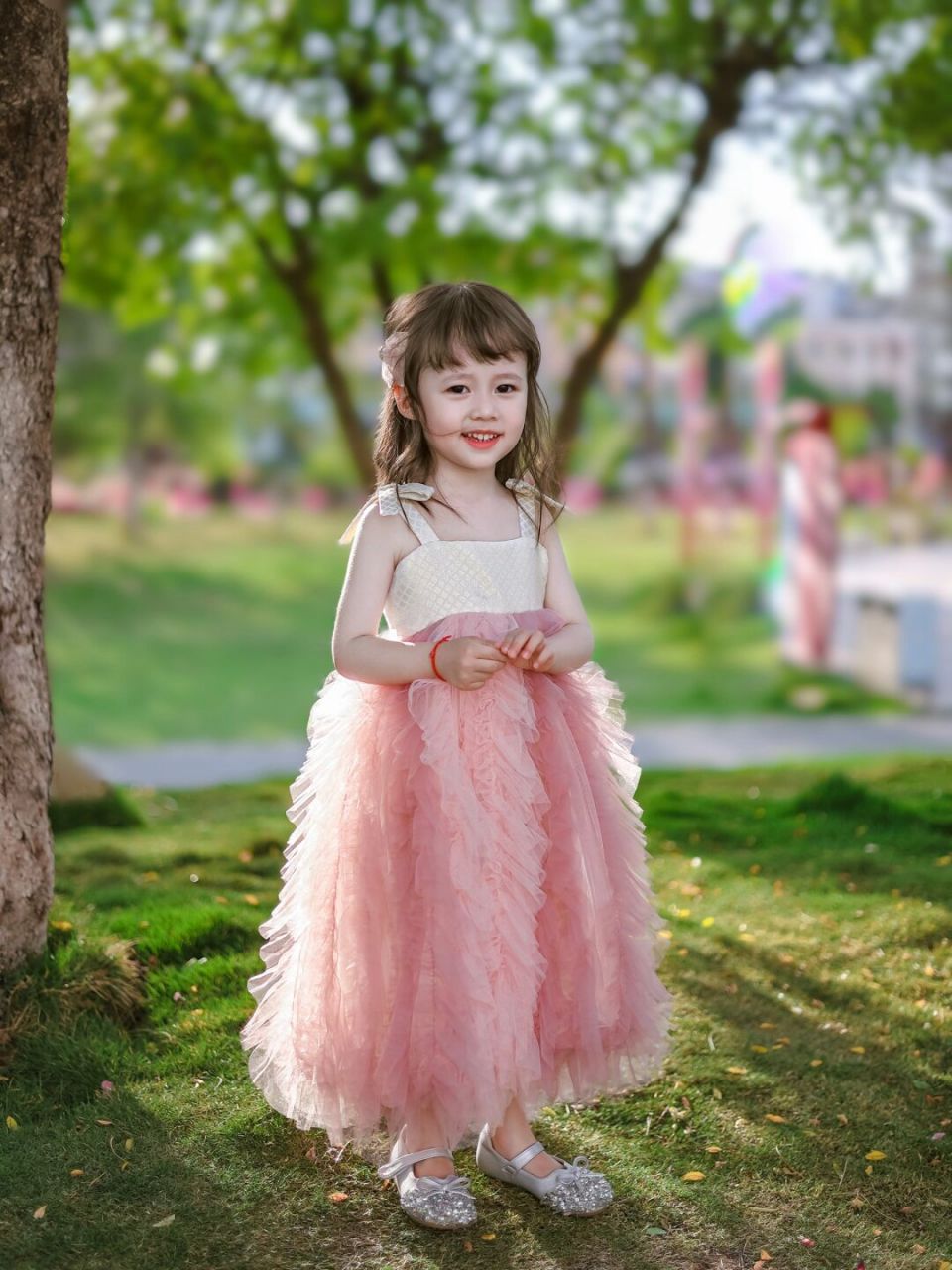 日常穿搭# #女童穿搭# #六一公主裙# #人类幼崽可以多可爱# #萌娃穿