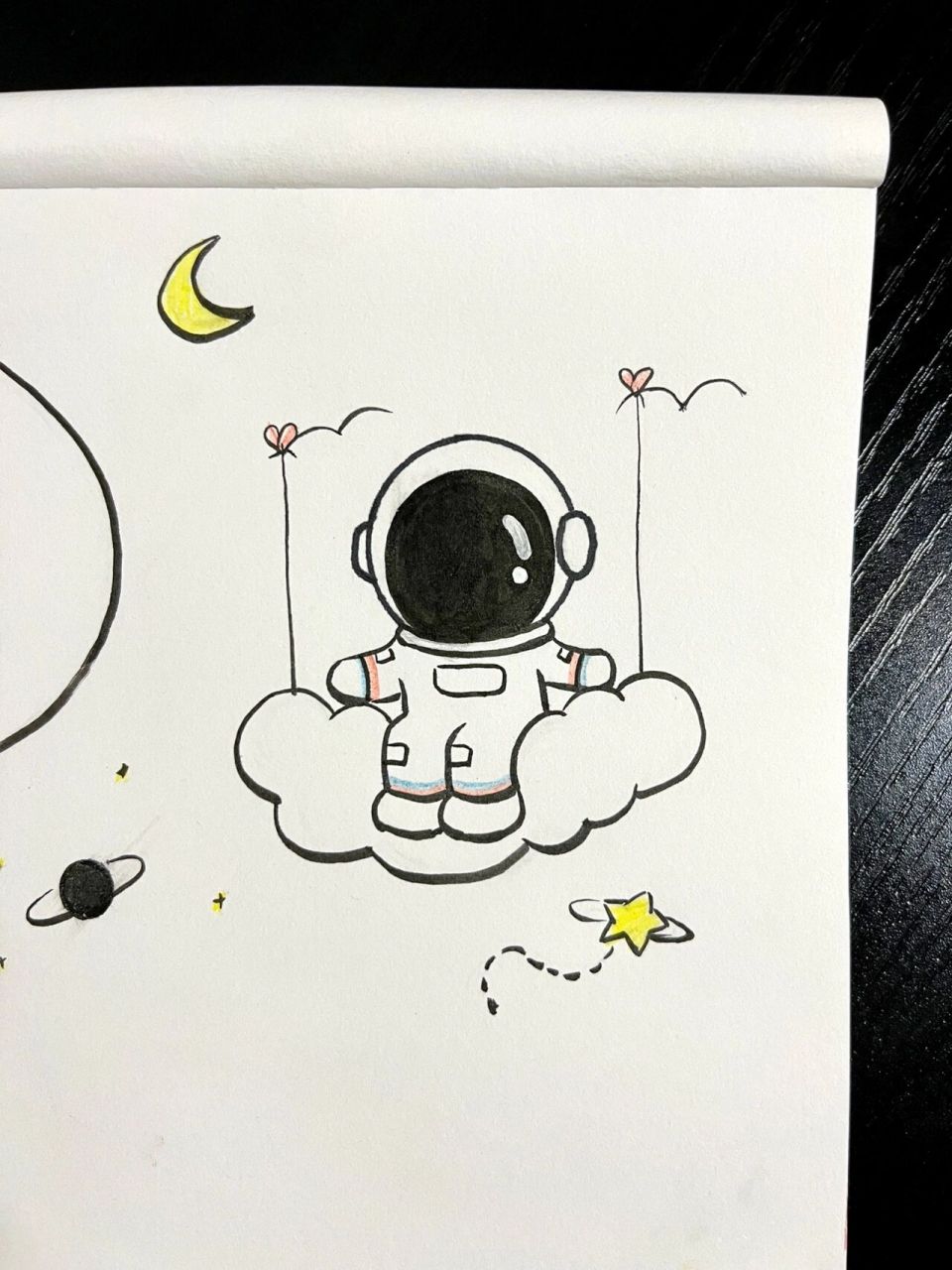 航天员怎么画简单图片