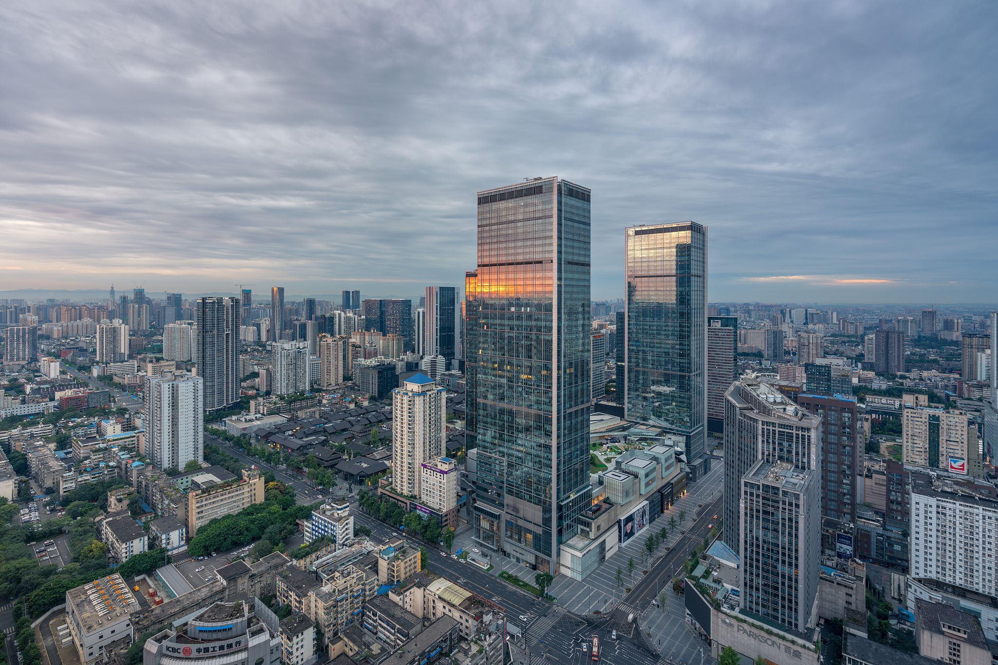 航拍成都市区成都世豪中心成都楼市成都ifs全景成都大源cbd成都ifs 3