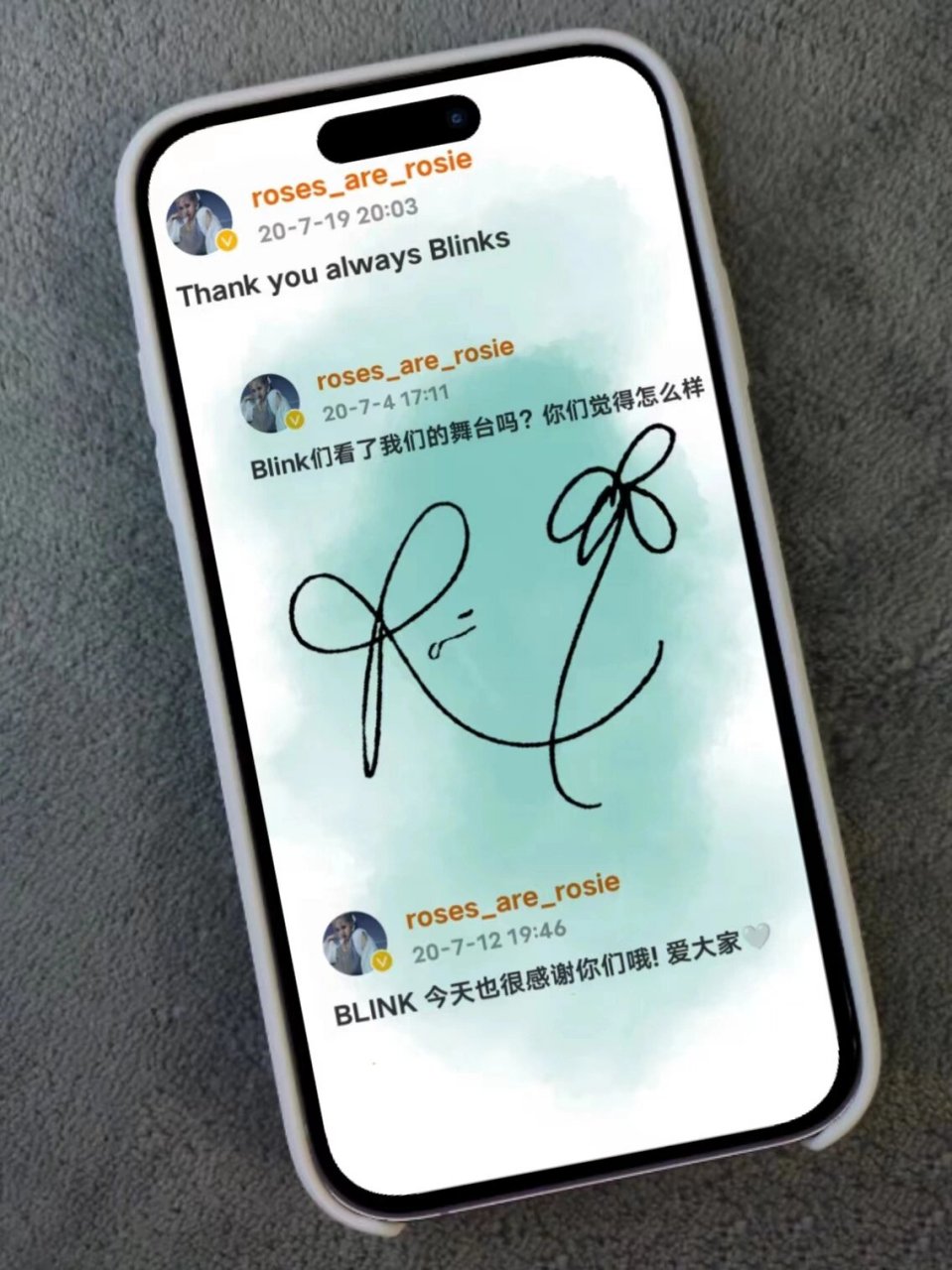 大家呼声超级多的rose签名壁纸来喽  rose签名壁纸来咯