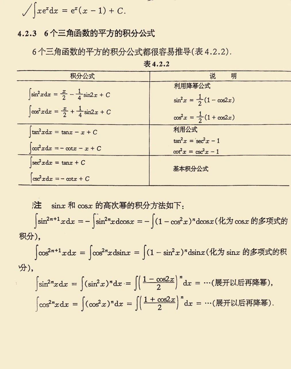 三角函数公式平方图片