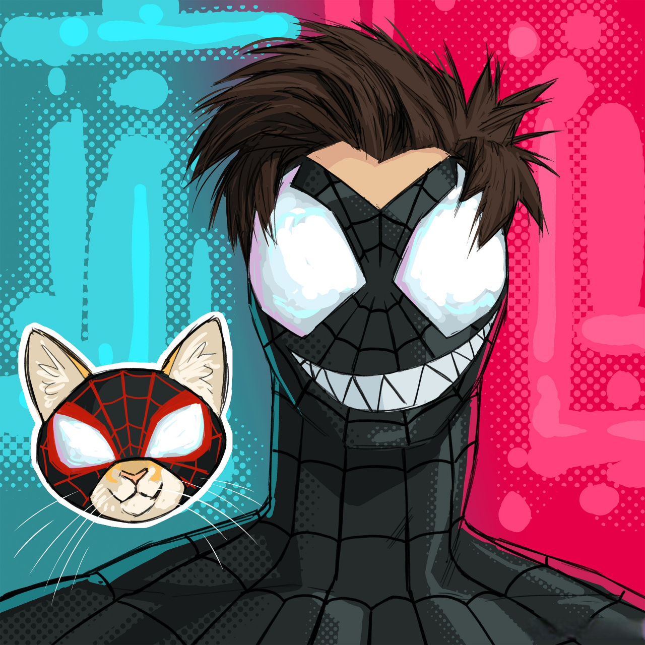 电影《蜘蛛侠:纵横宇宙》(暂译)ai绘制名人蜘蛛侠头像持续更新