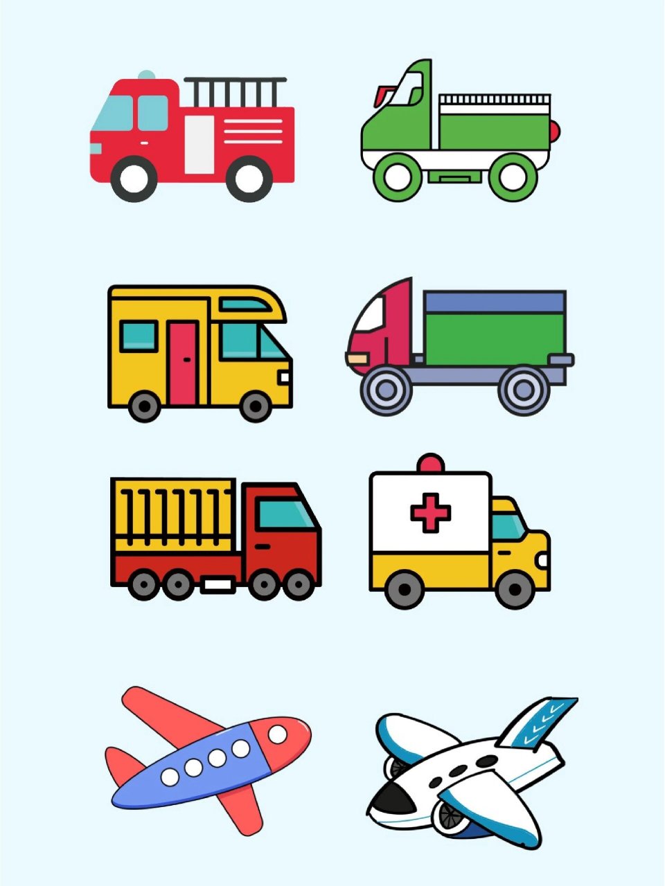 交通工具素材|卡通贴纸素材|png免抠素材 96今天给大家分享一组卡通