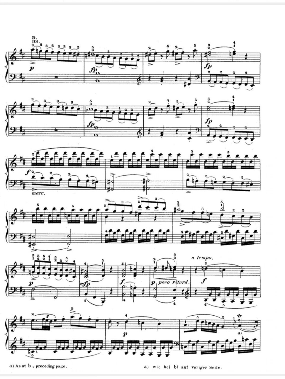 钢琴谱|莫扎特 k311 奏鸣曲 第一乐章