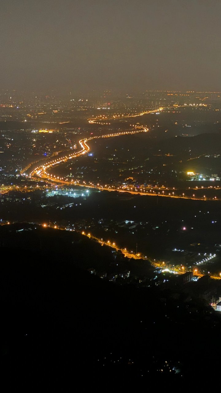 西山公园夜景图片