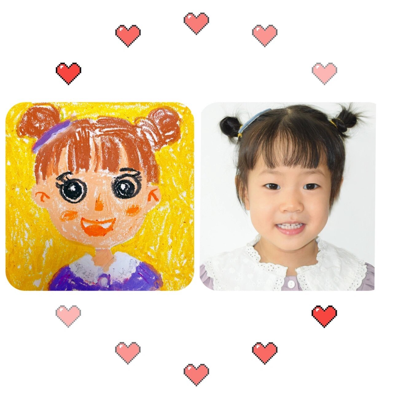 幼儿园自画像 积极响应幼儿园老师的号召,第一幅孩子的自画像,孩子