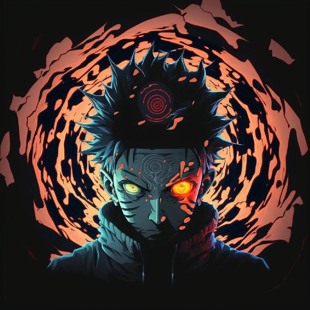 ai生成·火影忍者宇智波带土风格头像