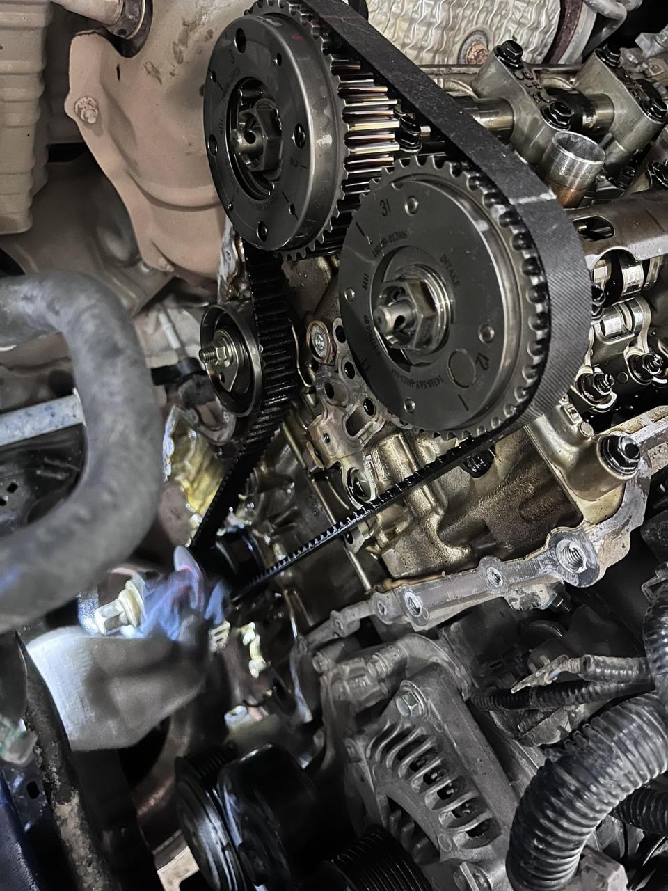 0t本田思域换正时皮带.