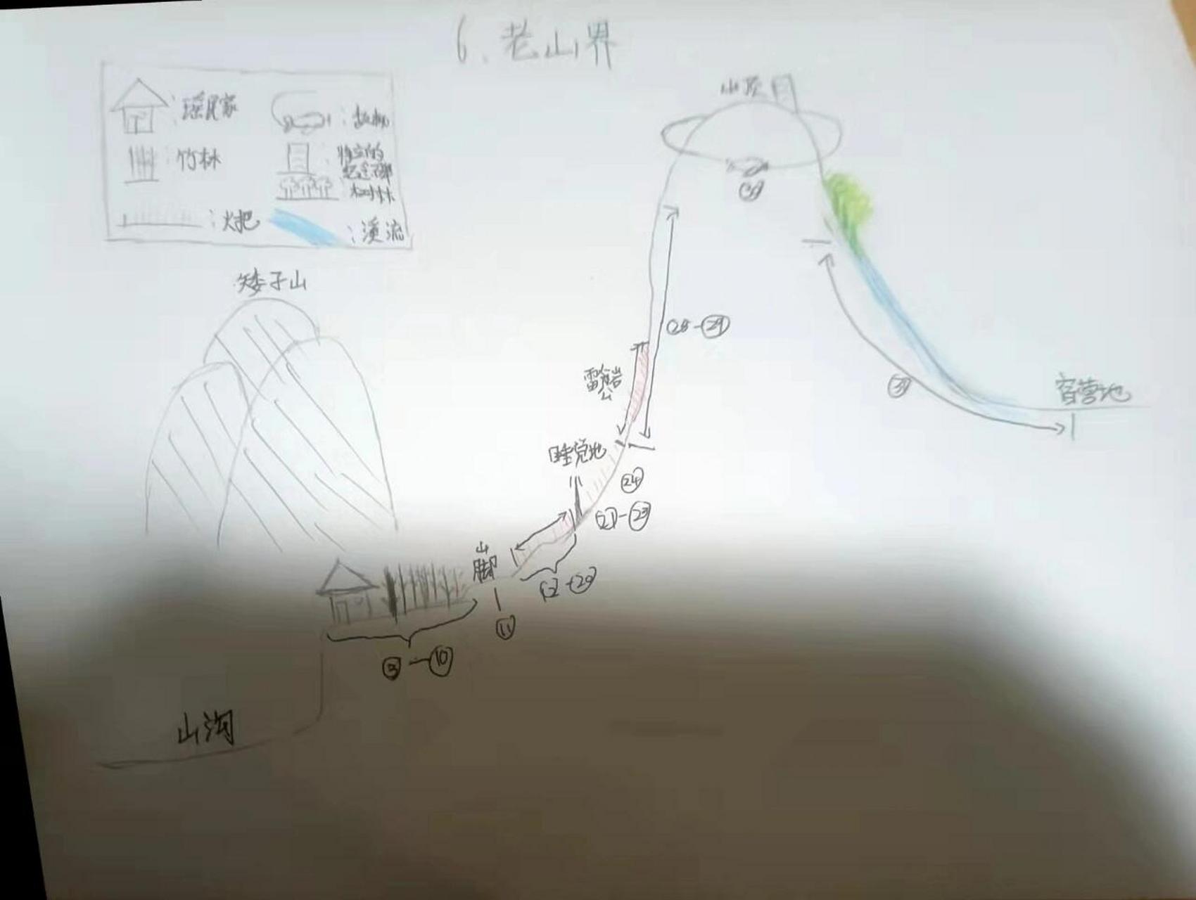 老山界课文图路线图图片