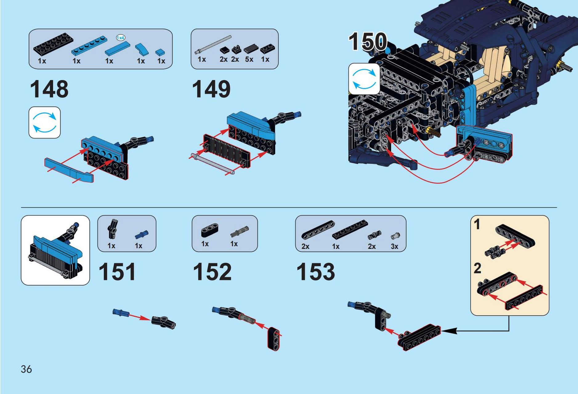 1/14小布加迪电子版图纸积木赛车